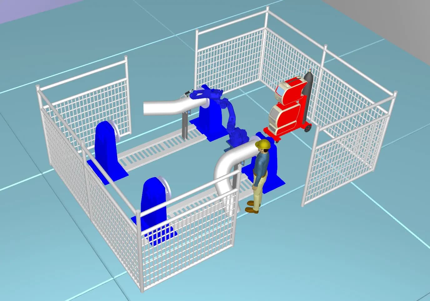 Состав универсального комплекса по роботизированной сварке