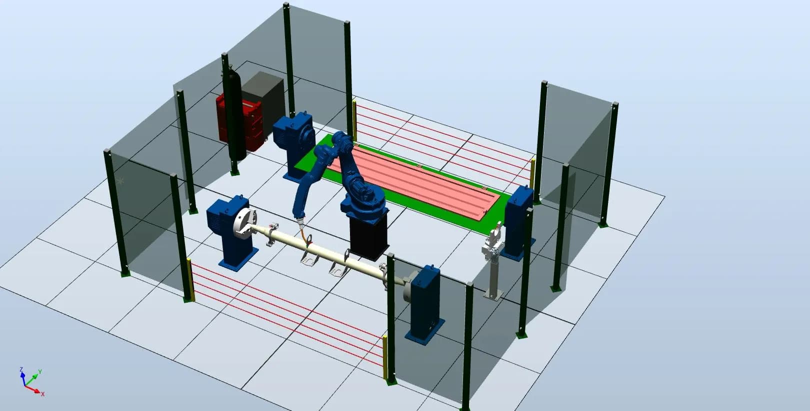 Состав универсального комплекса по роботизированной сварке