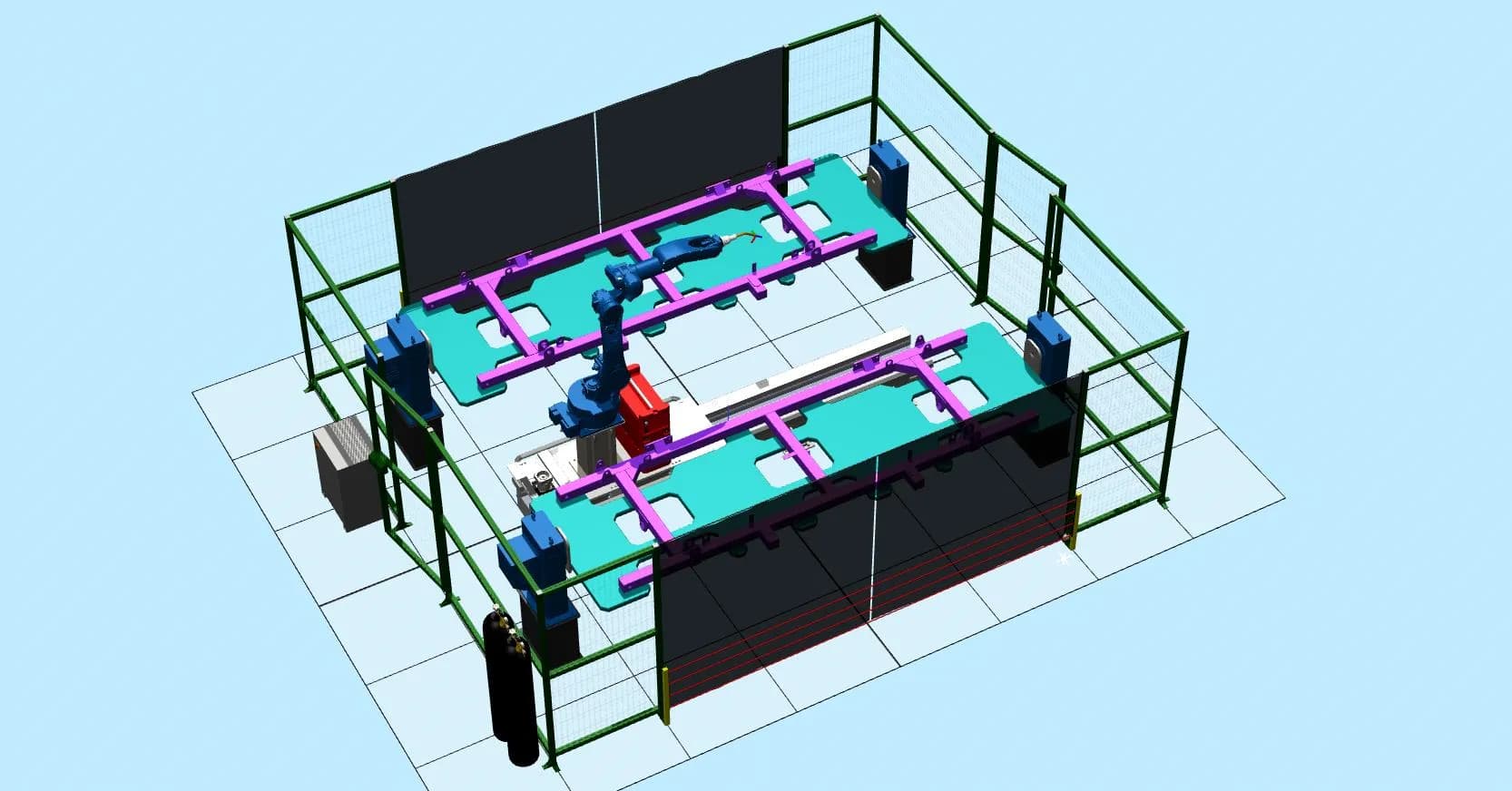 Состав роботизированного комплекса для сварки