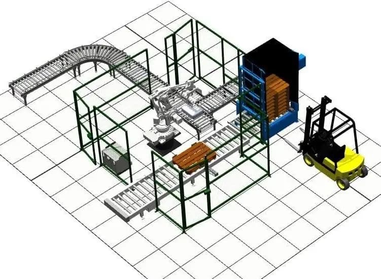 Универсальный роботизированный комплекс паллетирования